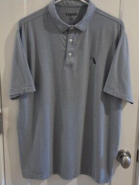 Local Boy Outfitters Micro-Stripe Performance Golf Polo Shirt - Size Large
